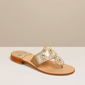 Jack Rogers Flat Sandal Platinum